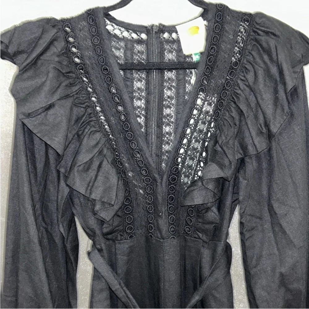 FARM Rio Lace Ruffle Jumpsuit - Picture 6 of 13
